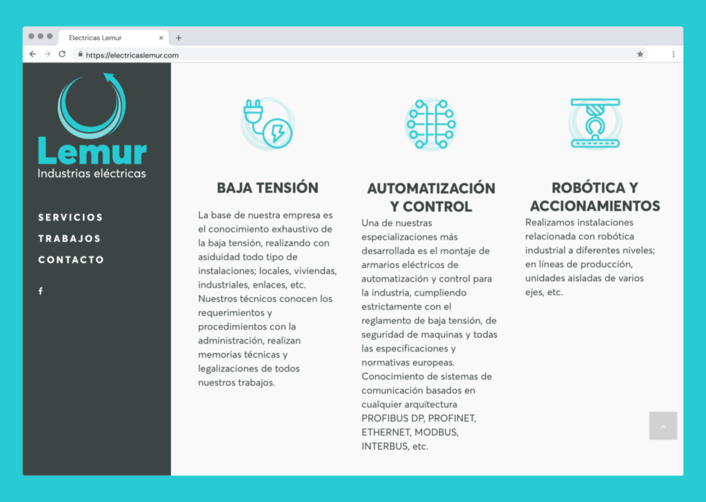 diseño para pagina web.  -un trabajo de Silvia Calavera 
