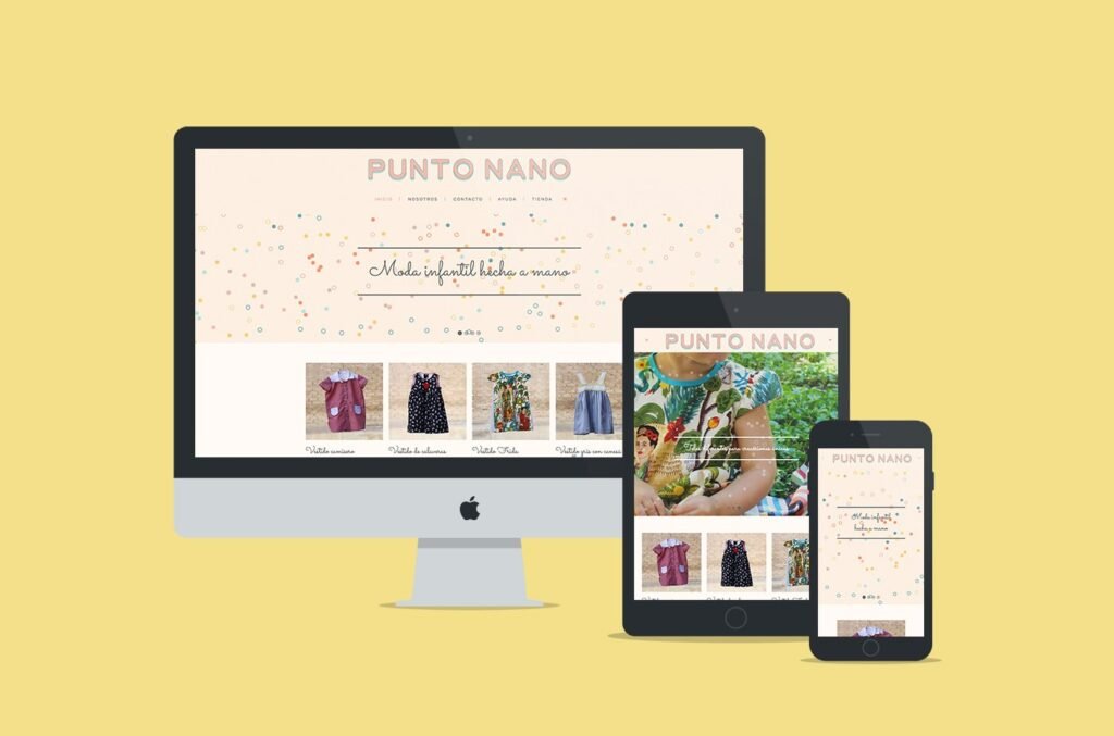Creación web y diseño de papeleria para Punto Nano - Un trabajo de Silvia Calavera