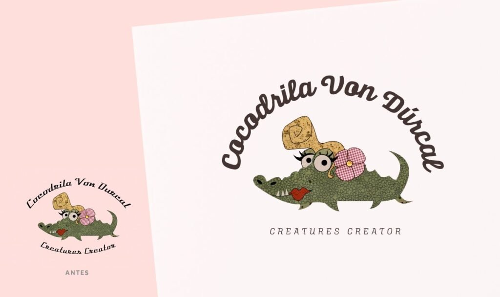 Rediseño de logotipo para Cocodrila Von Dúrcal - Un trabajo de Silvia Calavera
