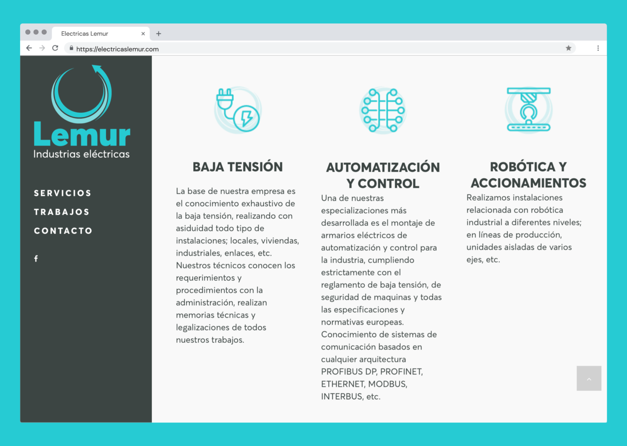 Diseño de imagen corporativa y desarrollo web para Lemur - Un trabajo de Silvia Calavera