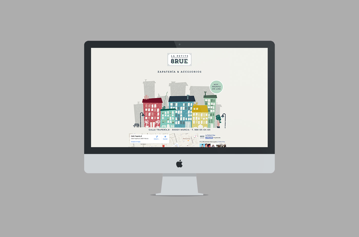 Diseño web y de papelería para La Petite 8 Rue - Un trabajo de Silvia Calavera