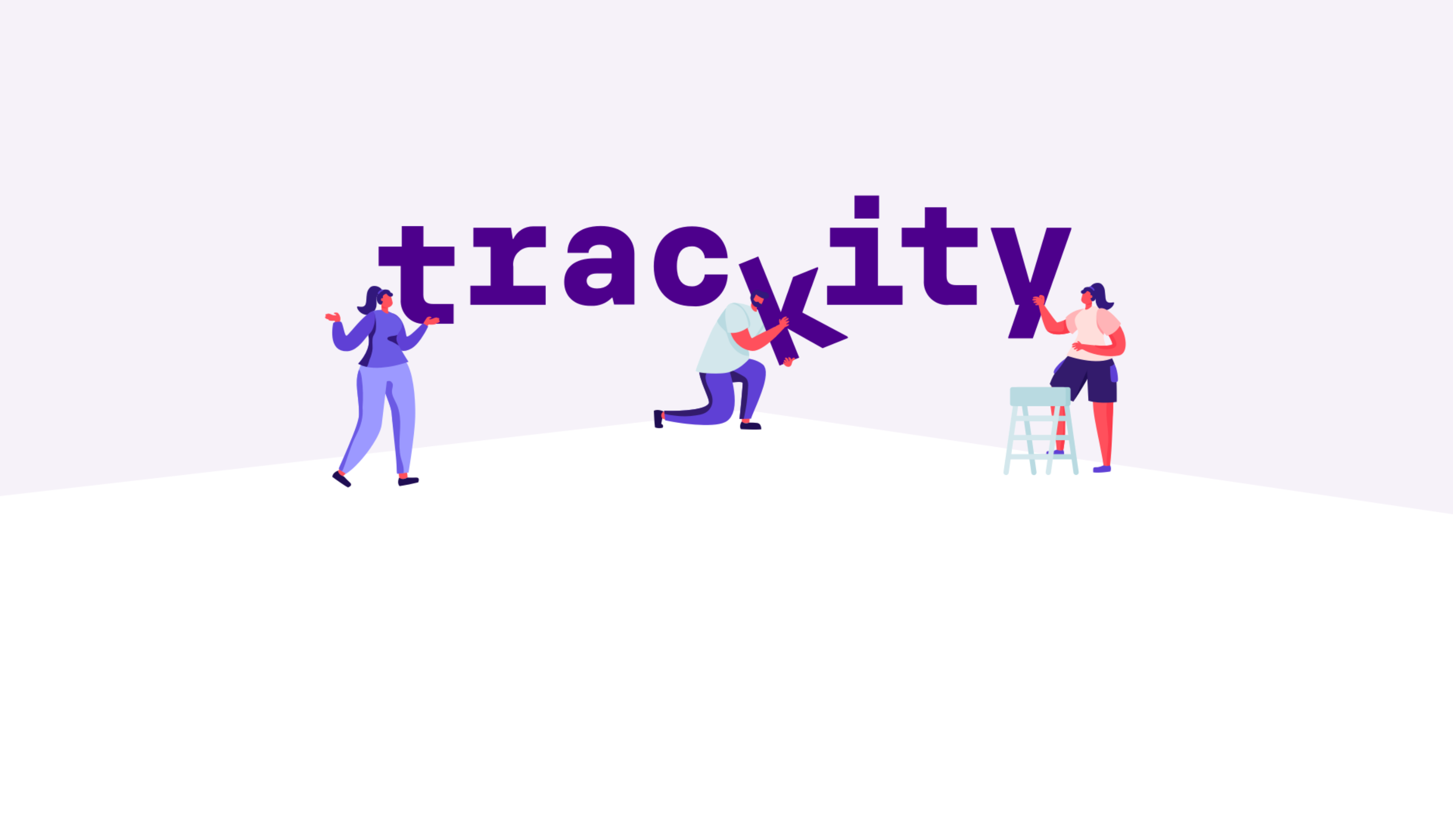 Diseño de logotipo y web para Trackity - Un trabajo de Silvia Calavera