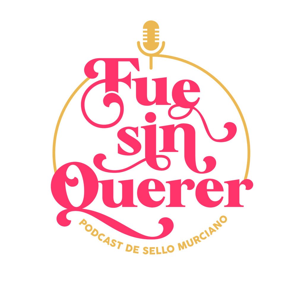 Diseño logotipo para podcast "Fue Sin Querer". Un trabajo de Silvia Calavera