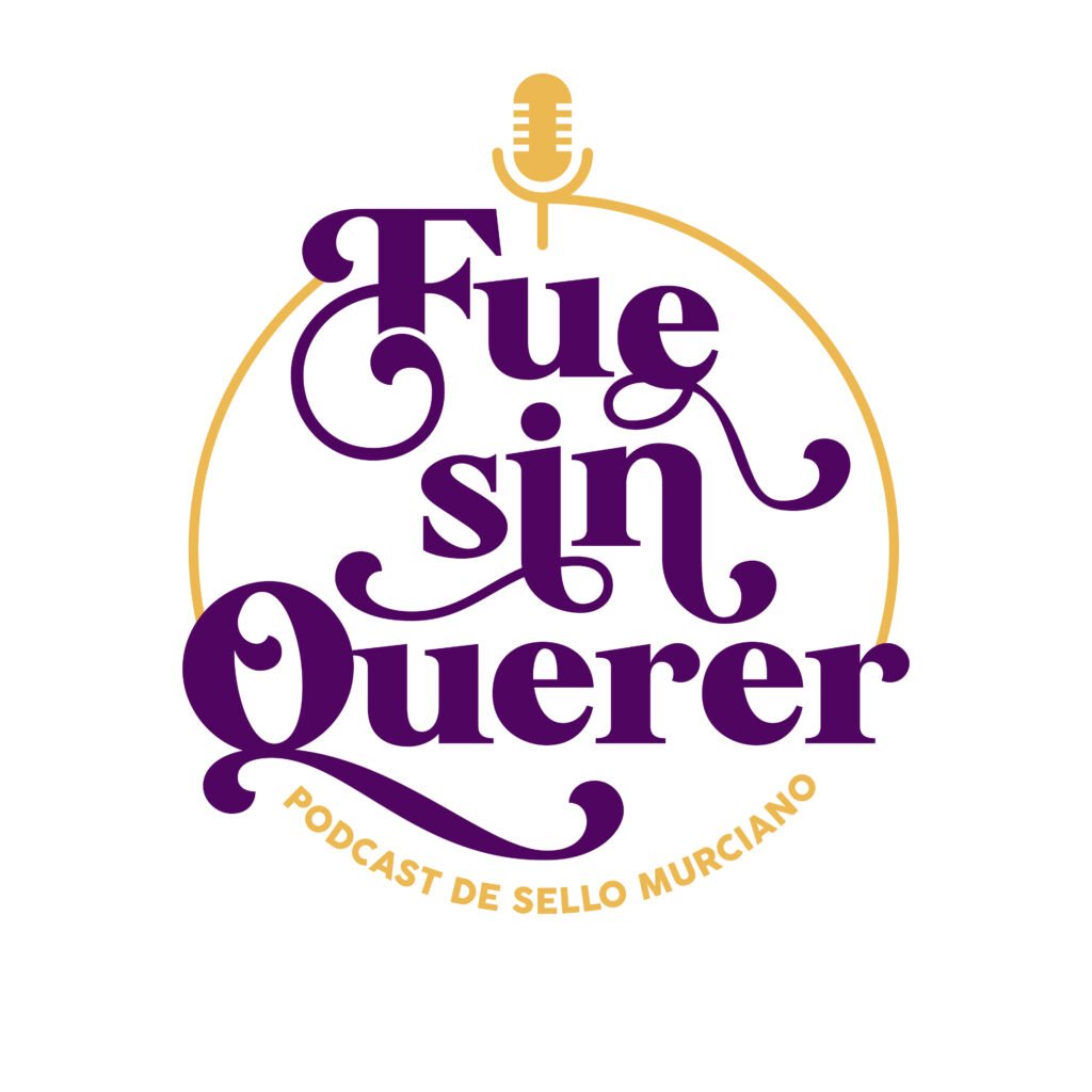 Diseño logotipo para podcast "Fue Sin Querer". Un trabajo de Silvia Calavera