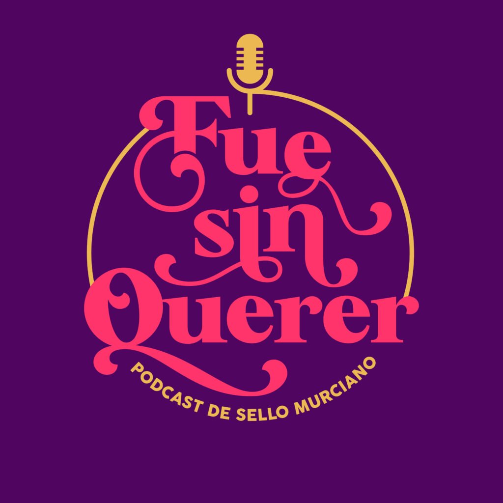 Diseño logotipo para podcast "Fue Sin Querer". Un trabajo de Silvia Calavera