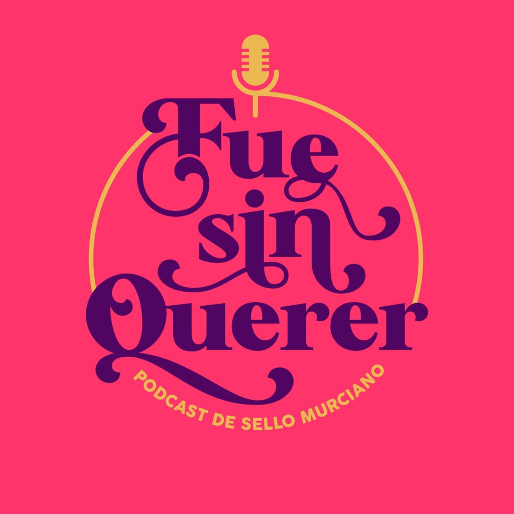 Diseño logotipo para podcast "Fue Sin Querer". Un trabajo de Silvia Calavera