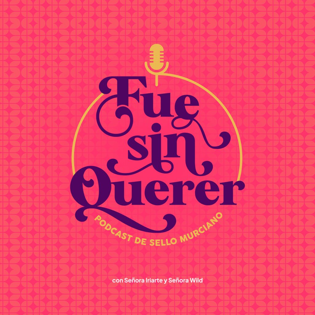 Diseño logotipo para podcast "Fue Sin Querer". Un trabajo de Silvia Calavera